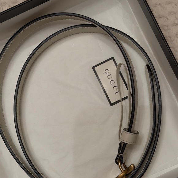 Gucci white & gold women’s belt main image 5